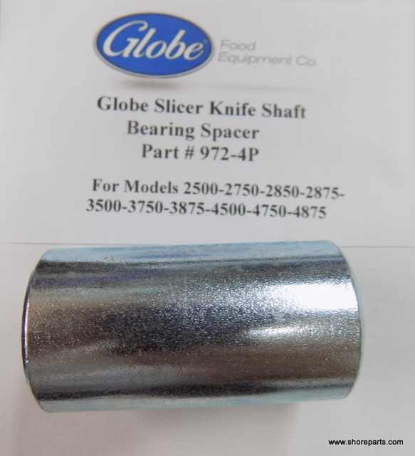 Globe-Slicer-Knife-Shaft Bearing Spacer Part # 972-4P